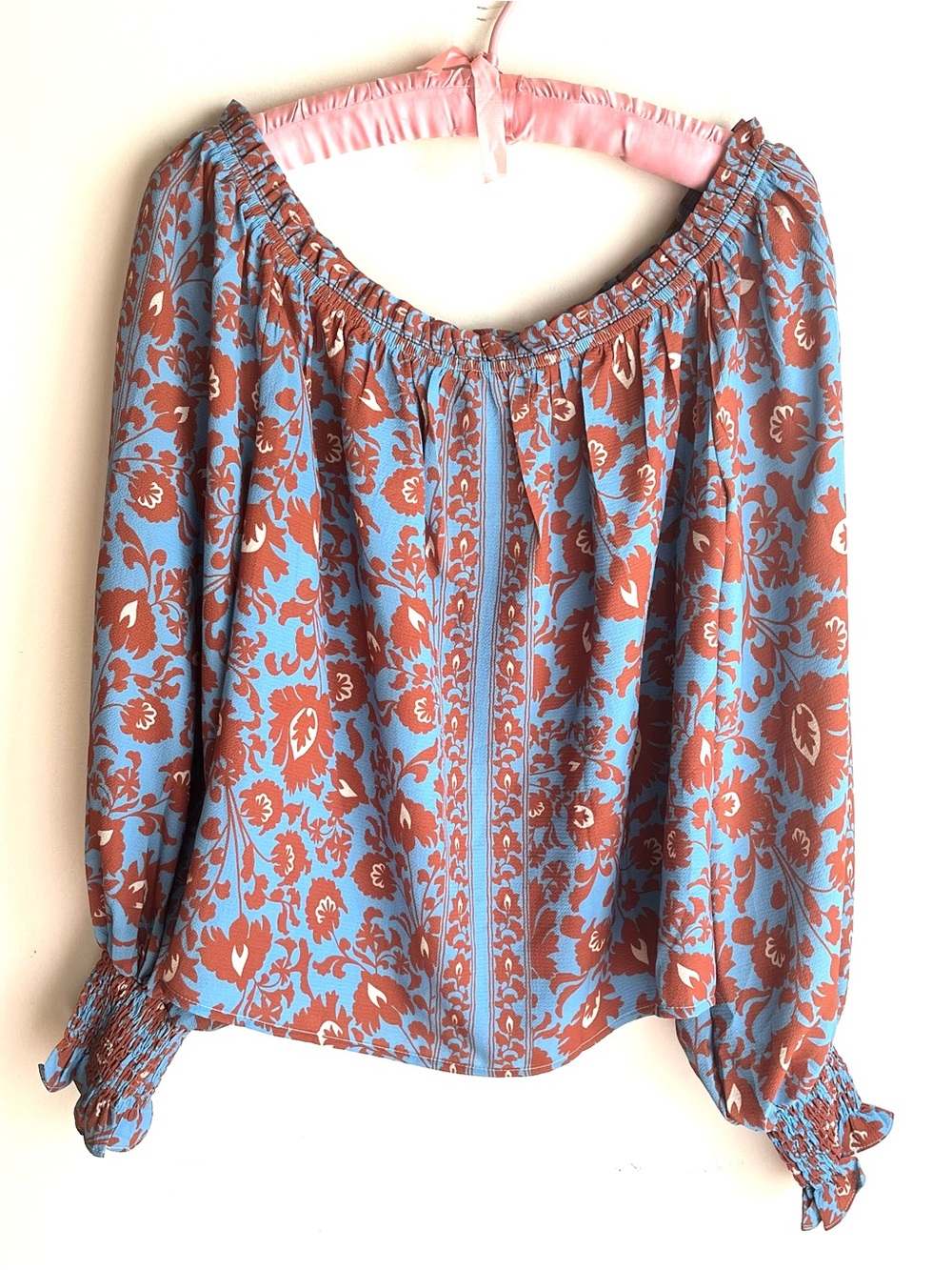 Off The Shoulder Boho Top, Size M
